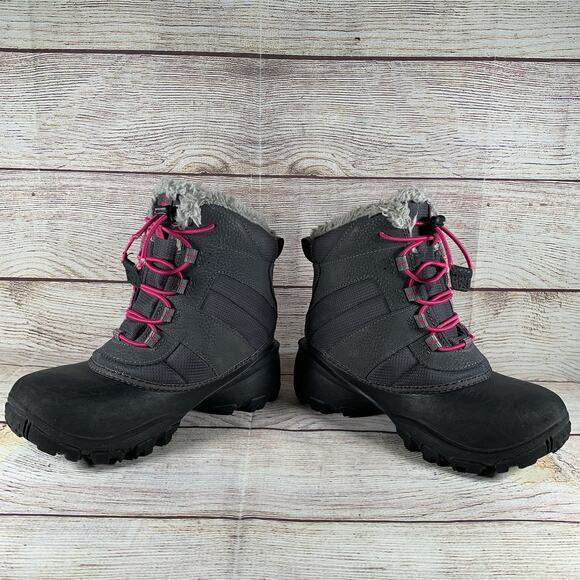 Columbia Rope Tow III Toddler Girls Size 2 Insulated Snow Boots Gray - Picture 8 of 11